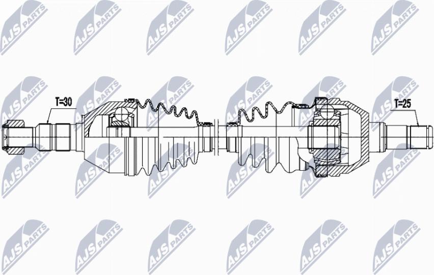 NTY NPW-PL-170 - Приводний вал autozip.com.ua