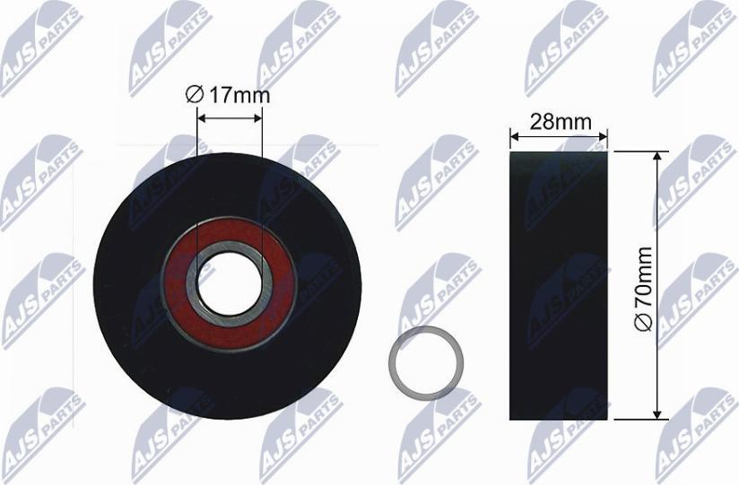 NTY RNK-BM-030 - Натяжна ролик, клиновий ремінь autozip.com.ua