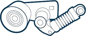 OE Germany 01 2050 460001 - Натягувач ременя, поліклиновий ремінь autozip.com.ua