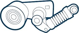 OE Germany 02 2050 200001 - Натягувач ременя, клинові зуб. autozip.com.ua
