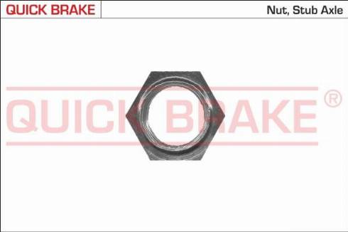QUICK BRAKE 9804 - Гайка, шийка осі autozip.com.ua