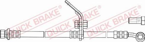 OJD Quick Brake 50.844X - Гальмівний шланг autozip.com.ua