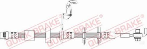 OJD Quick Brake 50.725X - Гальмівний шланг autozip.com.ua