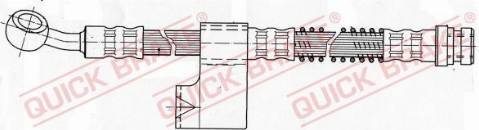 OJD Quick Brake 58.956 - Гальмівний шланг autozip.com.ua