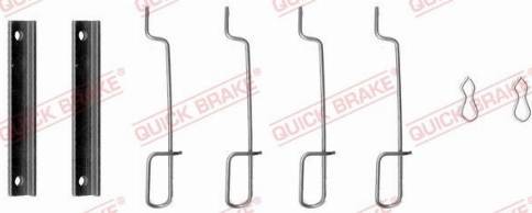OJD Quick Brake 109-0992 - Комплектуючі, колодки дискового гальма autozip.com.ua