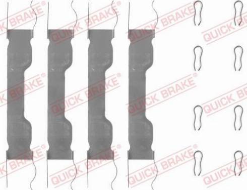QUICK BRAKE 109-0909 - Комплектуючі, колодки дискового гальма autozip.com.ua