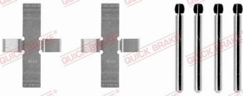 OJD Quick Brake 109-0902 - Комплектуючі, колодки дискового гальма autozip.com.ua