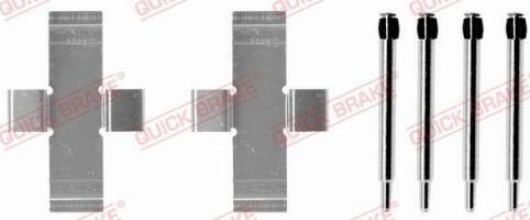 OJD Quick Brake 109-0913 - Комплектуючі, колодки дискового гальма autozip.com.ua