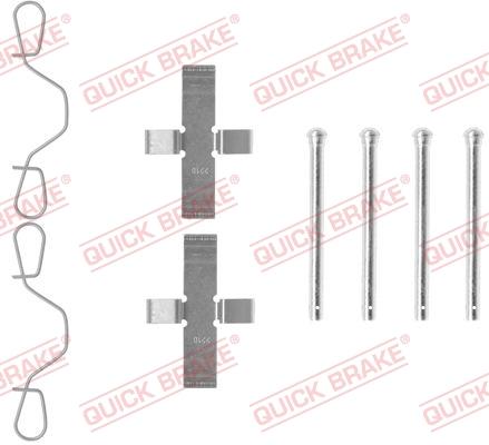 OJD Quick Brake 109-0982 - Комплектуючі, колодки дискового гальма autozip.com.ua