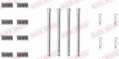 QUICK BRAKE 1090970 - Комплектуючі, колодки дискового гальма autozip.com.ua