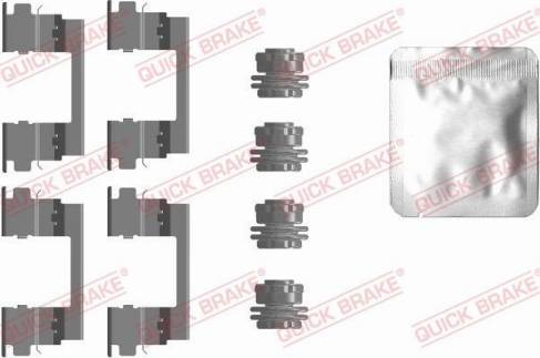 OJD Quick Brake 109-0096 - Комплектуючі, колодки дискового гальма autozip.com.ua