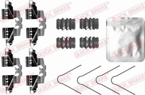 QUICK BRAKE 109-0098 - Комплектуючі, колодки дискового гальма autozip.com.ua