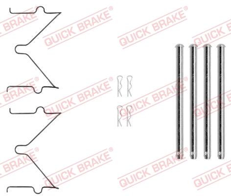 QUICK BRAKE 1090040 - Комплектуючі, колодки дискового гальма autozip.com.ua
