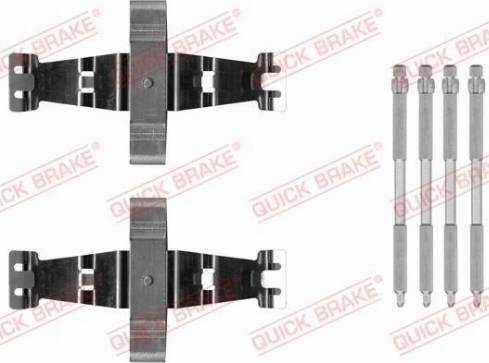 OJD Quick Brake 109-0042 - Комплектуючі, колодки дискового гальма autozip.com.ua