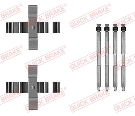 QUICK BRAKE 1090055 - Комплектуючі, колодки дискового гальма autozip.com.ua