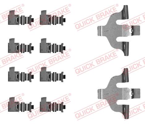 OJD Quick Brake 109-0066 - Комплектуючі, колодки дискового гальма autozip.com.ua