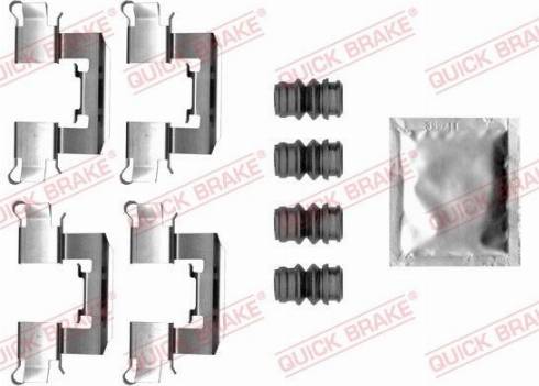 OJD Quick Brake 109-0062 - Комплектуючі, колодки дискового гальма autozip.com.ua