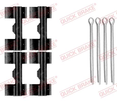 QUICK BRAKE 109-0009 - Комплектуючі, колодки дискового гальма autozip.com.ua