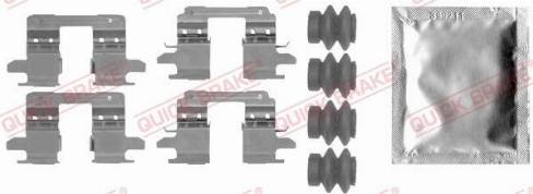 OJD Quick Brake 109-0005 - Комплектуючі, колодки дискового гальма autozip.com.ua