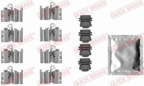 QUICK BRAKE 1090015 - Комплектуючі, колодки дискового гальма autozip.com.ua