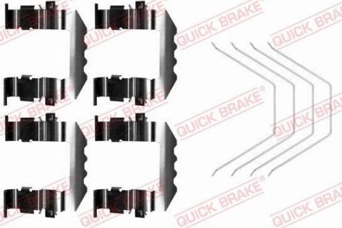 QUICK BRAKE 1090018 - Комплектуючі, колодки дискового гальма autozip.com.ua