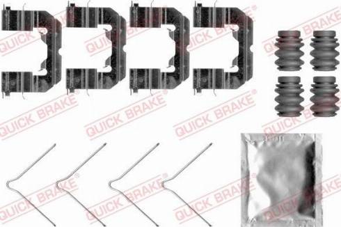 QUICK BRAKE 1090089 - Комплектуючі, колодки дискового гальма autozip.com.ua