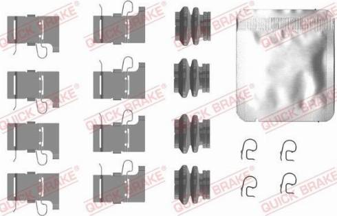 QUICK BRAKE 1090084 - Комплектуючі, колодки дискового гальма autozip.com.ua