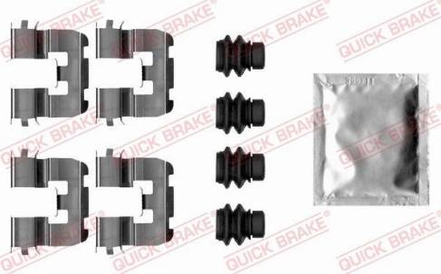 QUICK BRAKE 1090039 - Комплектуючі, колодки дискового гальма autozip.com.ua