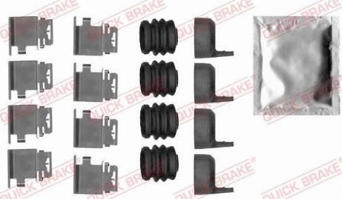 QUICK BRAKE 1090036 - Комплектуючі, колодки дискового гальма autozip.com.ua
