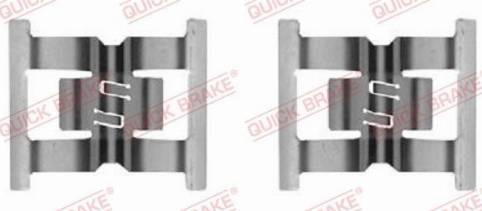 OJD Quick Brake 109-0031 - Комплектуючі, колодки дискового гальма autozip.com.ua