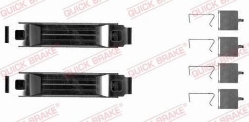 QUICK BRAKE 1090029 - Комплектуючі, колодки дискового гальма autozip.com.ua