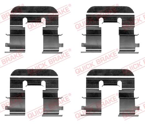 QUICK BRAKE 1090024 - Комплектуючі, колодки дискового гальма autozip.com.ua