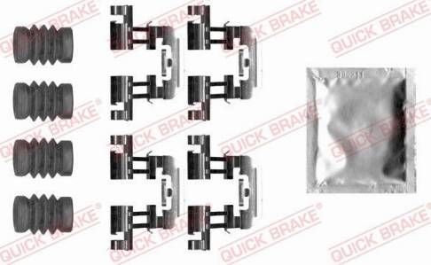 QUICK BRAKE 1090025 - Комплектуючі, колодки дискового гальма autozip.com.ua