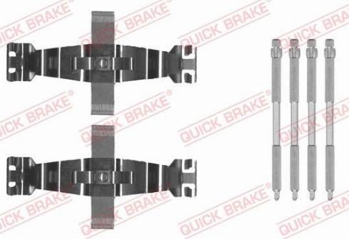 OJD Quick Brake 109-0022 - Комплектуючі, колодки дискового гальма autozip.com.ua