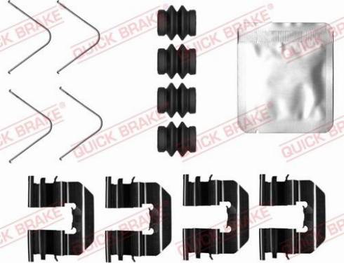 QUICK BRAKE 1090073 - Комплектуючі, колодки дискового гальма autozip.com.ua