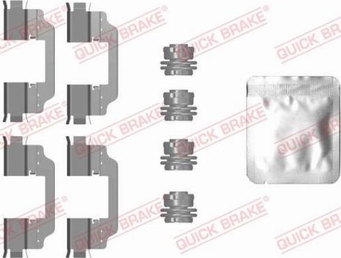 OJD Quick Brake 109-0101 - Комплектуючі, колодки дискового гальма autozip.com.ua