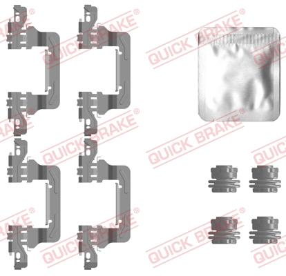QUICK BRAKE 109-0130 - Комплектуючі, колодки дискового гальма autozip.com.ua
