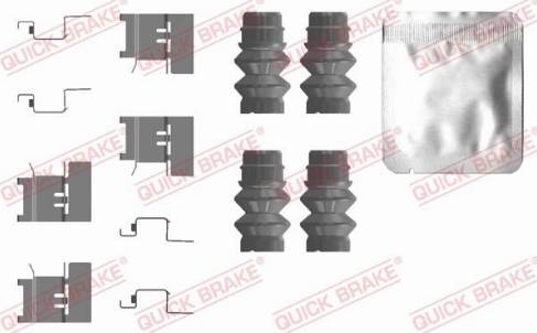 OJD Quick Brake 109-0120 - Комплектуючі, колодки дискового гальма autozip.com.ua