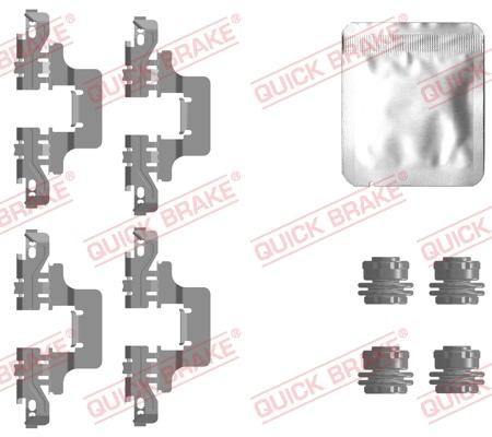 QUICK BRAKE 109-0128 - Комплектуючі, колодки дискового гальма autozip.com.ua