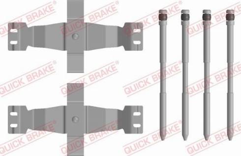 OJD Quick Brake 109-0122 - Комплектуючі, колодки дискового гальма autozip.com.ua