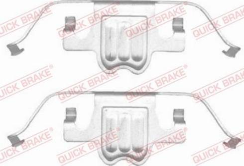 QUICK BRAKE 1091695 - Комплектуючі, колодки дискового гальма autozip.com.ua