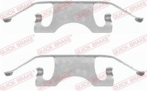 OJD Quick Brake 1091640 - Комплектуючі, колодки дискового гальма autozip.com.ua