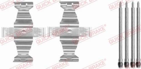 OJD Quick Brake 1091643 - Комплектуючі, колодки дискового гальма autozip.com.ua