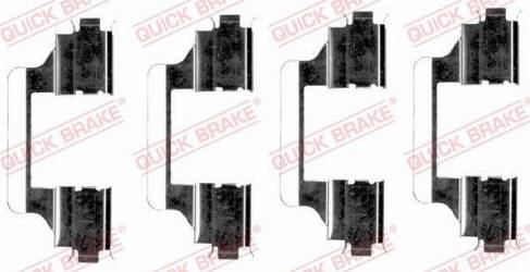 QUICK BRAKE 1091656 - Комплектуючі, колодки дискового гальма autozip.com.ua