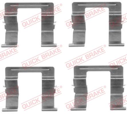 QUICK BRAKE 1091605 - Комплектуючі, колодки дискового гальма autozip.com.ua