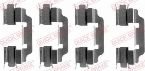 OJD Quick Brake 109-1601 - Комплектуючі, колодки дискового гальма autozip.com.ua