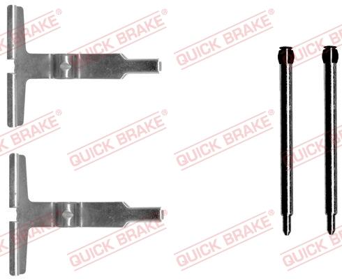 OJD Quick Brake 1091602 - Комплектуючі, колодки дискового гальма autozip.com.ua