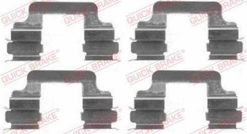 OJD Quick Brake 1091610 - Комплектуючі, колодки дискового гальма autozip.com.ua