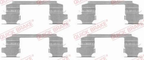 QUICK BRAKE 1091686 - Комплектуючі, колодки дискового гальма autozip.com.ua