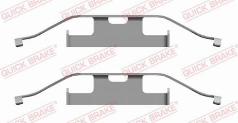 QUICK BRAKE 1091682 - Комплектуючі, колодки дискового гальма autozip.com.ua